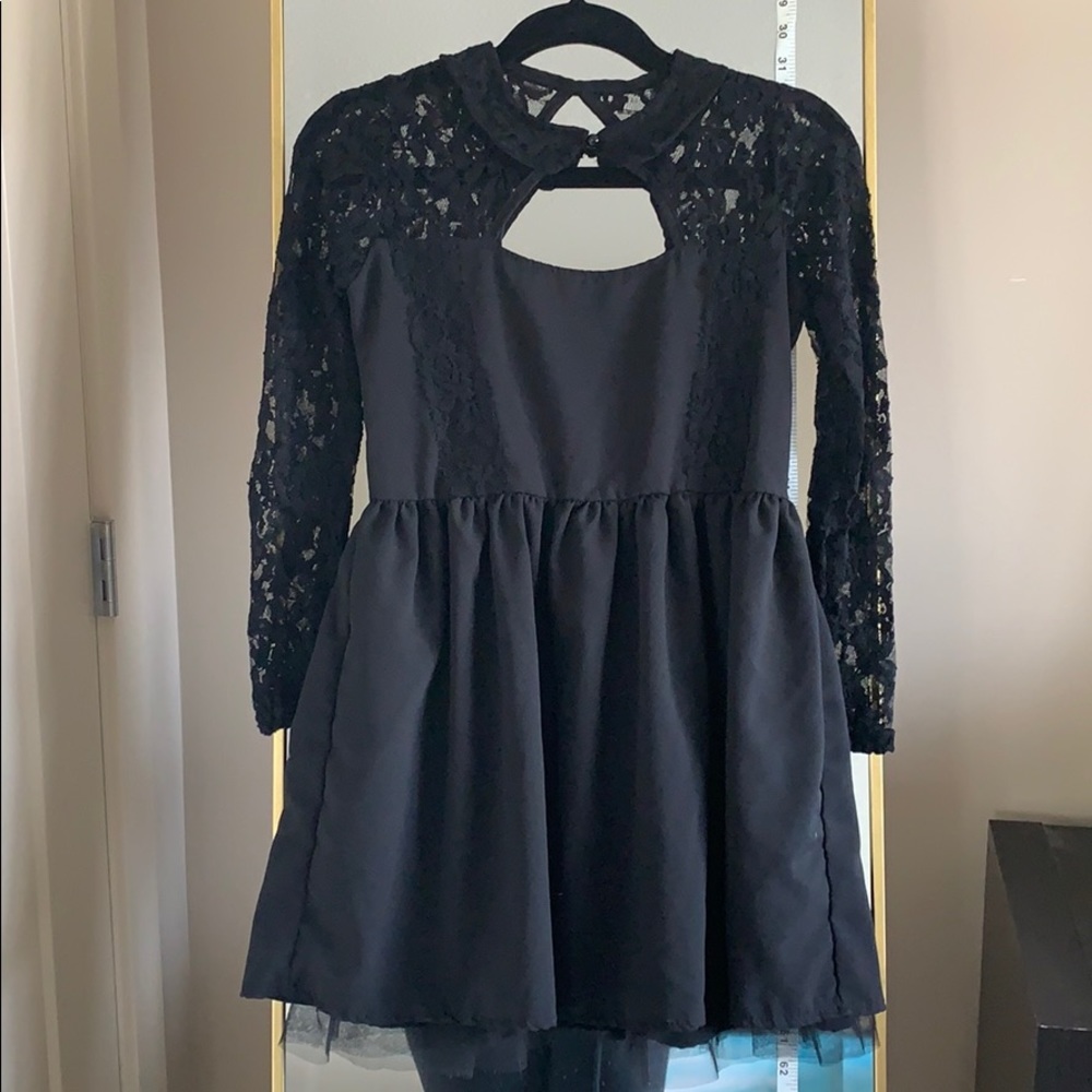 Black laced dress